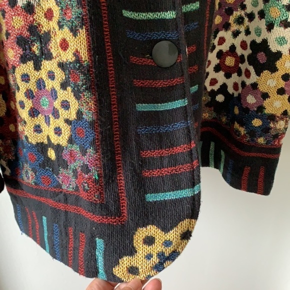 It’s Outta The Bag Unge Potch Ket Vintage Floral Blazer S - Picture 5 of 10